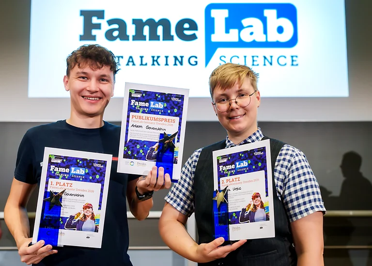 Wissenschaftstalente beim FameLab Dresden 2026