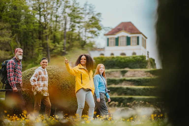 Familienausflug in den Schlosspark Seußlitz